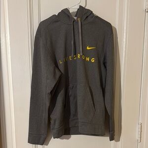 Nike LiveStrong Gray and Yellow Drifit Sweatshirt